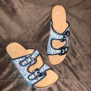 bernie mev. Colorful Buckle Sandals